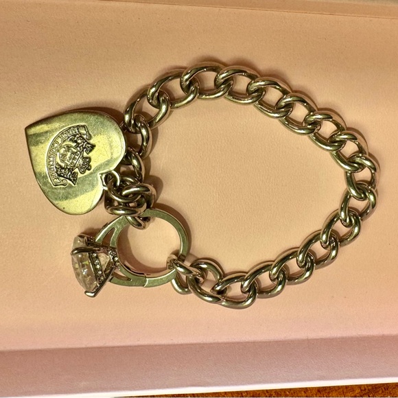Juicy Couture Bracelet with Heart and Engagement Ring Charms - Picture 8 of 16